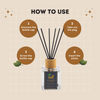 Natural Reed Diffuser 100ml - Long-Lasting Room Fragrance - packaging