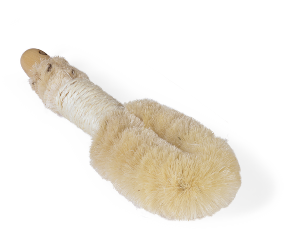 Natural Sisal Japanese Spa Brush - Exfoliating Body Brush - size comparison