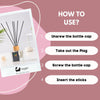 Eco Bath London Cotton Fresh Reed Diffuser - Fresh Laundry - Type Scent & Long Lasting Reed Diffusers - 100ml (3.38 fl.oz) - Eco Bath London