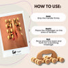 Eco Bath London Deluxe Massager - Natural Wooden Back Massager - Eco Bath London