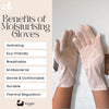 Eco Bath London Moisturising Gloves - 1 Pair, Ultra Soft Hand Gloves for Eczema & Dry Hands - Eco Bath London