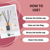 Eco Bath London Peony Reed Diffuser - Beautiful Bouquet of Peonies Fragrance Room Diffuser - Intensive - Fresh & Long Lasting Reed Diffusers for Living Room - 100ml (3.38 fl.oz) - Eco Bath London