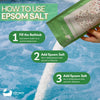 Eco Bath London Uplifting and Refreshing Epsom Salt Bath Soak -Pouch- Magnesium Bath Salt Infused with Frankincense and Mandarin Essential Oils, Epsom Bath Salts for Refreshing 2.2 lb (1 kg)