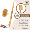 Eco Bath Luxury Natural Sisal Olive Wood Body Brush - Eco Bath London