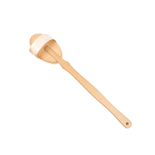 Natural Body Brush - Dry Brushing & Shower Exfoliation - front view