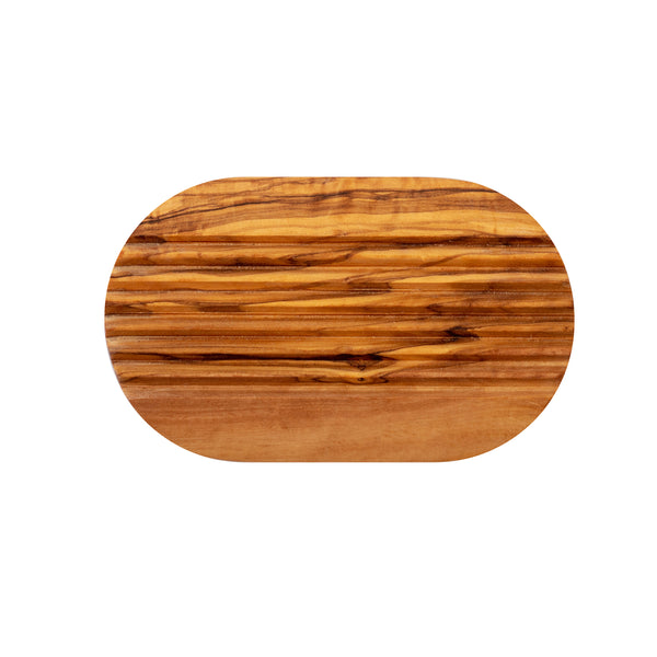 Natural Wood Soap Dish - Handcrafted Bathroom Accessory - front view