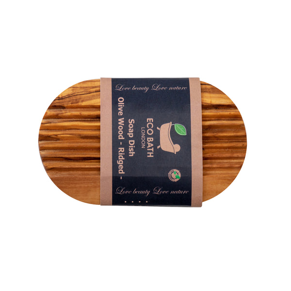 Natural Wood Soap Dish - Handcrafted Bathroom Accessory - side view